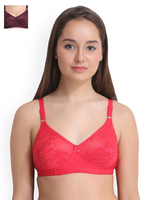 

Leading Lady Pack of 2 Lace Everyday Bras LLNANCY-2-PP-GJ, Magenta