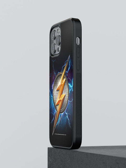 

macmerise Black & Yellow Flash Storm Design iPhone 12 Pro Max Back Case