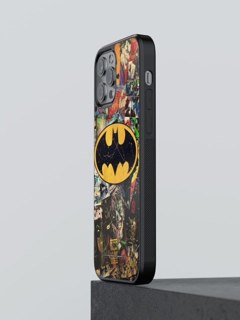 

macmerise Yellow Printed Comic Bat iPhone 12 Pro Max Bumper Phone Back Case