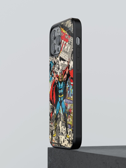 

macmerise Grey Printed Comic Thor Design iPhone 12 Pro Max Phone Back Case