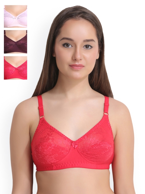 

Leading Lady Pack of 4 Full Coverage T-shirt Bras LLNANCY-4-RN-PP-PK-GJ, Multi