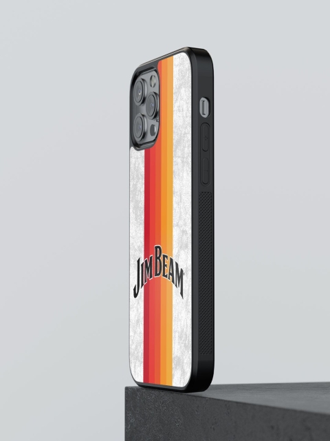 

macmerise White & Red Jim Beam Sun Rays Printed iPhone 12 Pro Max Bumper Mobile Phone Case