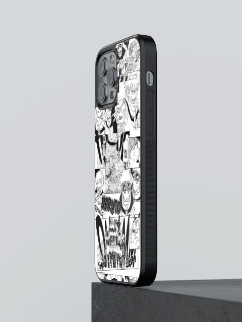 

macmerise Black & White Printed Naruto Collage iPhone 12 Pro Max Phone Back Case