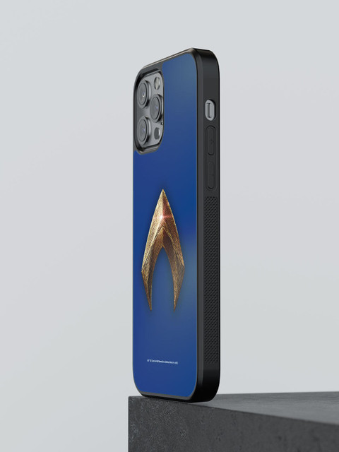 

macmerise Blue Printed Logo Aquaman Design iPhone 12 Pro Max Bumper Phone Back Case