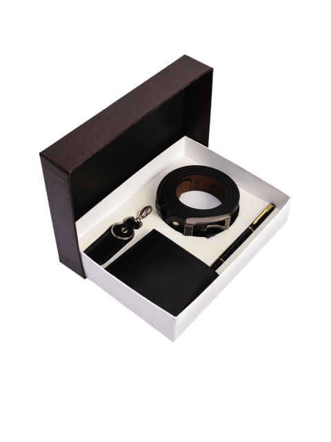 

BuckleUp Men Black Accessory Gift Set