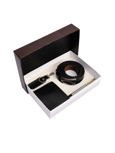 

BuckleUp Men Black Accessory Gift Sets
