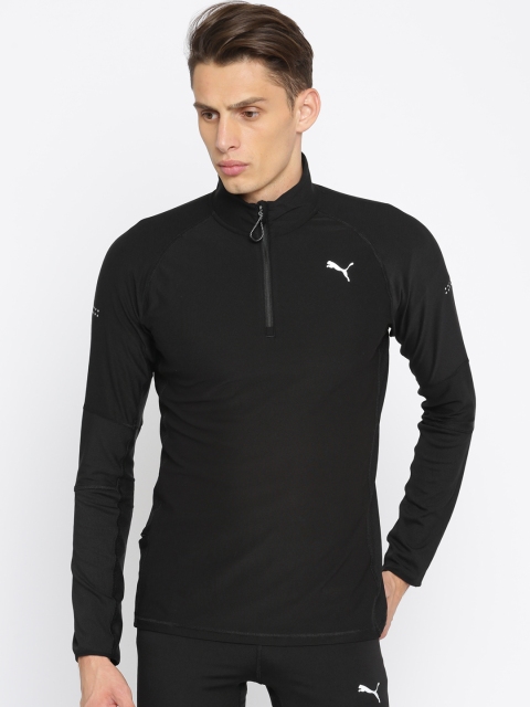 

Puma Men Black Solid Sweatshirt