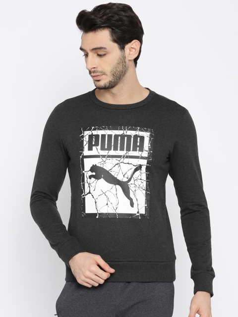 

Puma Men Charcoal Printed Sweatshirt