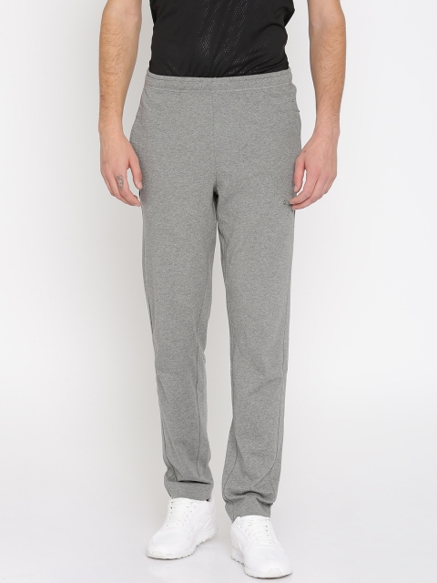 

Puma Grey Melange Zippered Jersey Track Pants