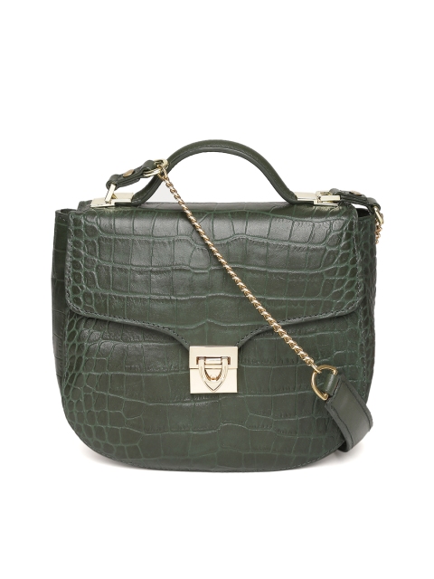 

Hidesign Olive Green Leather Shoulder Bag