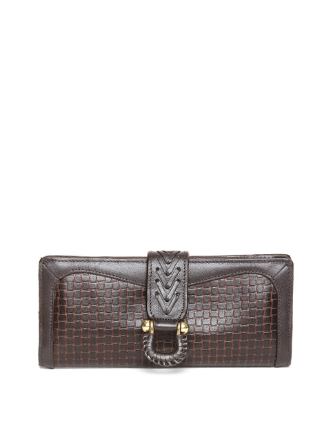 

Hidesign Women Coffee Brown Leather Textured Two Fold Wallet
