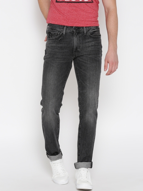 

Levis Men Charcoal Grey 511 Slim Fit Mid-Rise Clean Look Stretchable Jeans