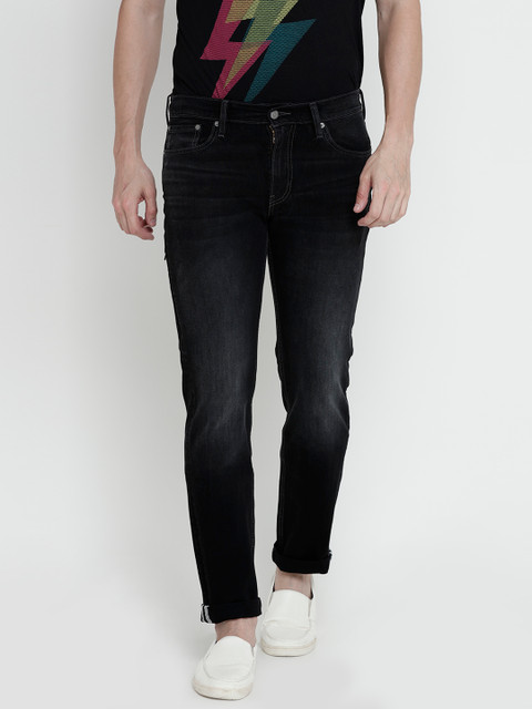 

Levis Men Black Mid-Rise Clean Look Stretchable Jeans 511