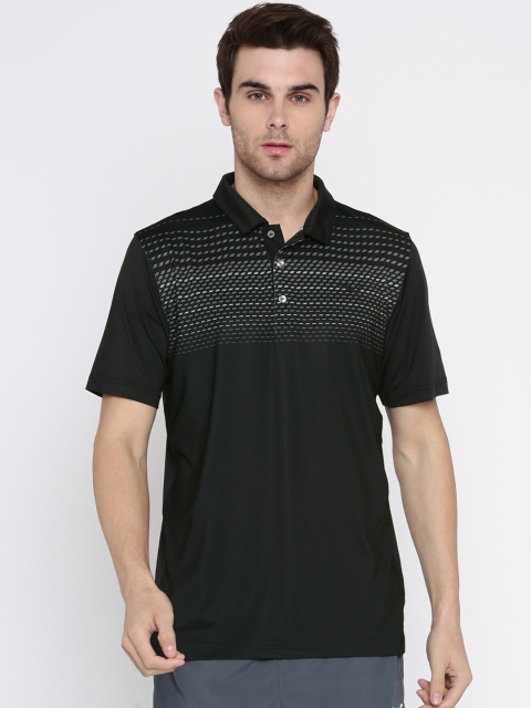 

Puma Men Black Solid Polo T-Shirt