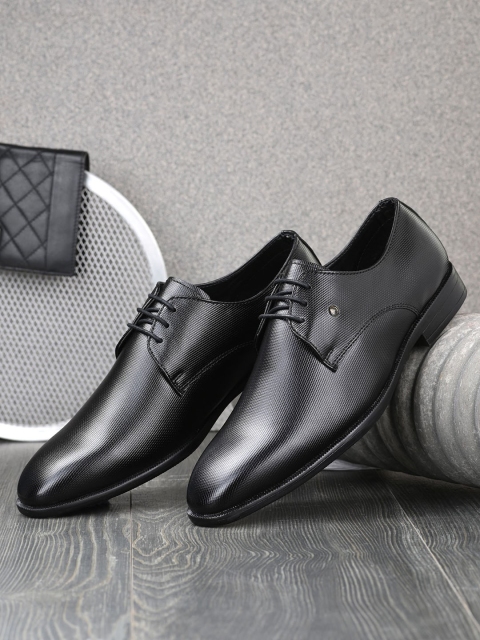 

Alberto Torresi Men Black Textured Synthetic Formal Shoes