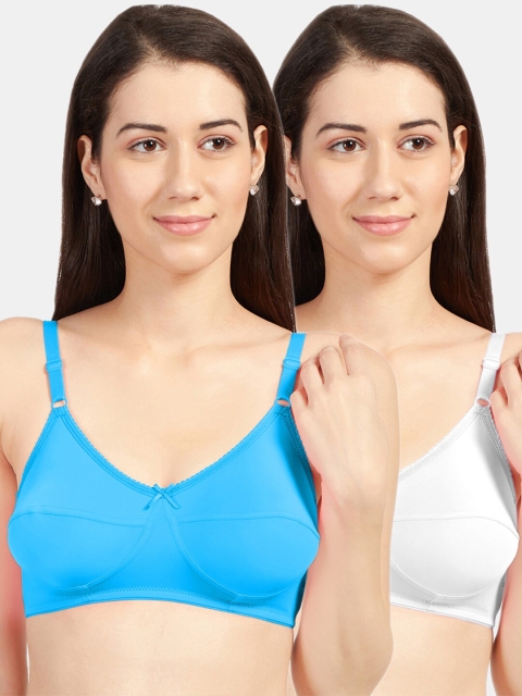 

Sonari Pack of 2 Blue & White Non-Padded Bra