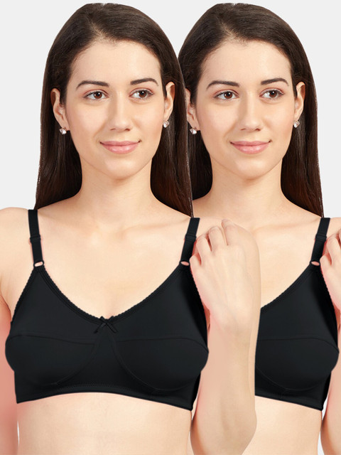 

Sonari Pack Of 2 Black Non-Padded Bra