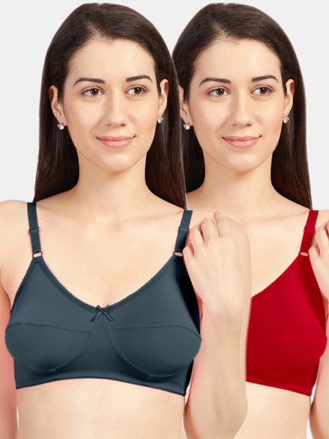 

Sonari Pack of 2 Red & Grey Non-Padded Bra
