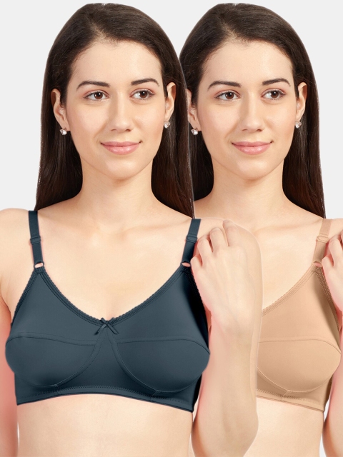 

Sonari Pack of 2 Grey & Beige Non-Padded Bra