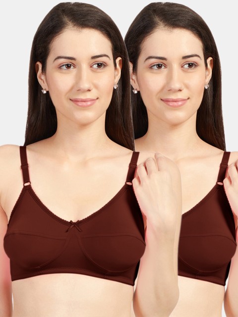 

Sonari Pack of 2 Coffee Brown Non-Padded Bra