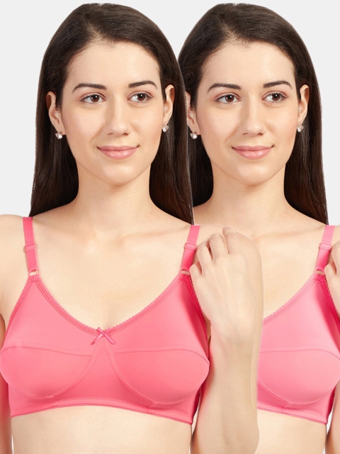 

Sonari Pack of 2 Pink & Coral Non-Padded Bra