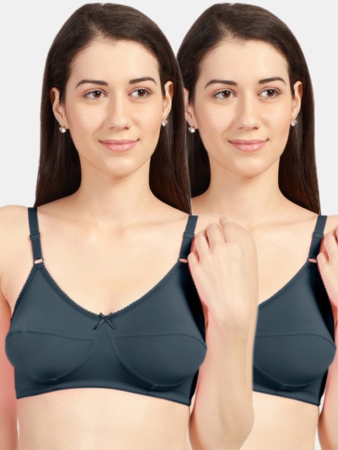 

Sonari Grey Pack Of 2 Non-Padded Regular Bra