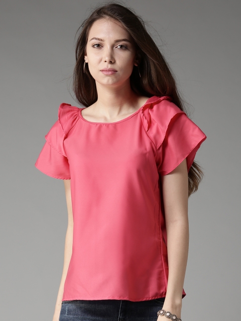 

HERE&NOW Women Pink Solid Top