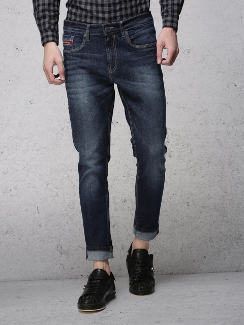 

Ecko Unltd Men Blue Slim Tapered Fit Mid-Rise Clean Look Stretchable Jeans