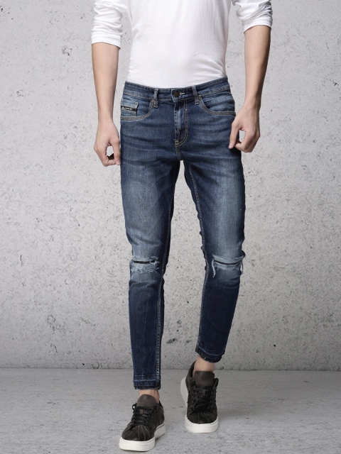 

Ecko Unltd Men Blue Slim Tapered Fit Mid-Rise Slash Knee Stretchable Jeans