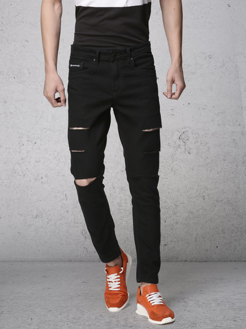 

Ecko Unltd Men Black Tapered Fit Mid-Rise Clean Look Jeans