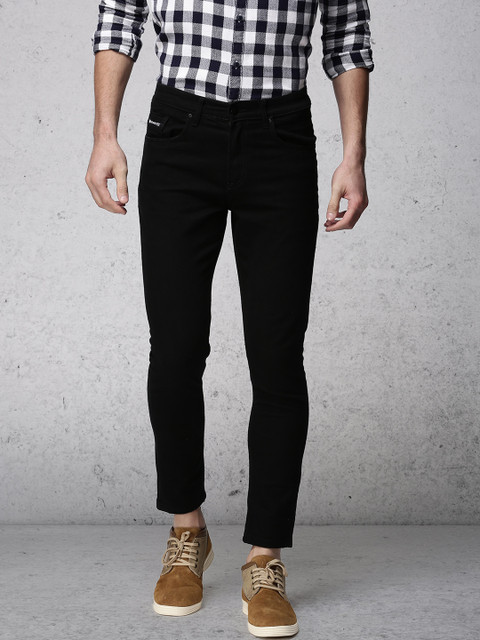 

Ecko Unltd Men Black Tapered Fit Mid-Rise Clean Look Stretchable Jeans
