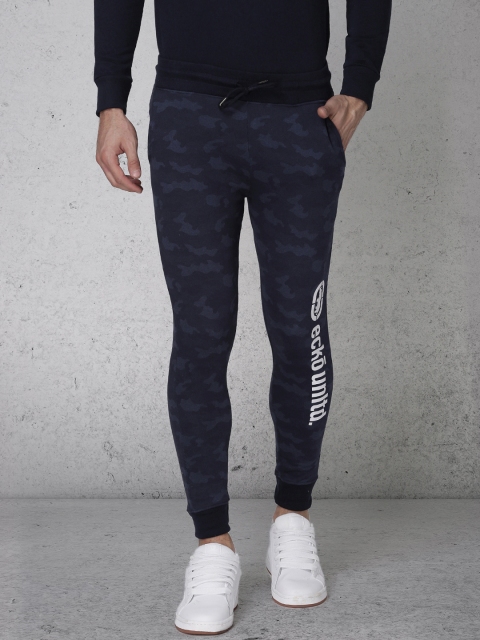 

Ecko Unltd Navy Slim Fit Printed Joggers, Navy blue