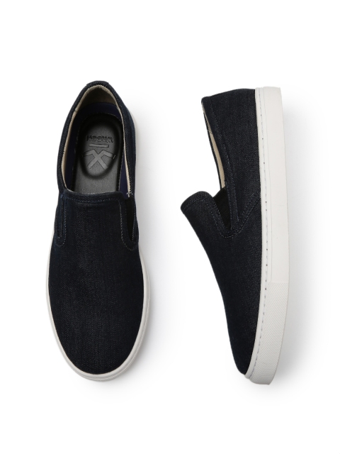 

WROGN Men Navy Blue Slip-On Sneakers