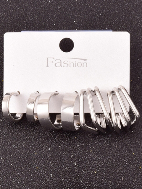 

Young & Forever Silver-Toned Classic Ear Cuff Earrings