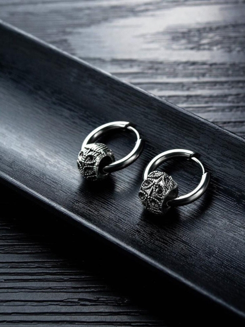 

Young & Forever Silver-Toned Circular Hoop Earrings