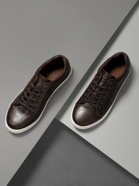 

WROGN Men Dark Brown Sneakers
