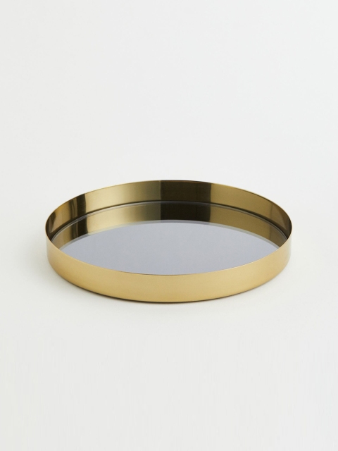 

H&M Gold Toned Small Mirrored Glass Tray