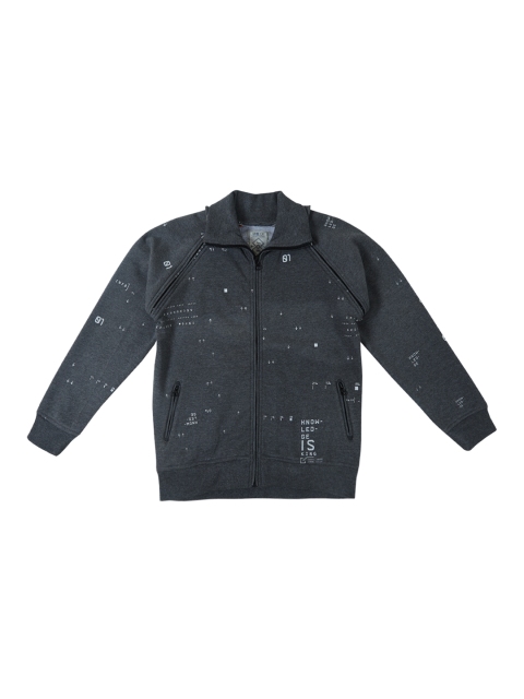 

Gini and Jony Boys Charcoal Printed Sweatshirt