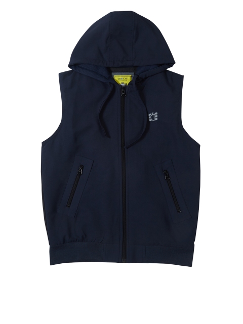 

Gini and Jony Boys Blue Solid Bomber Jacket