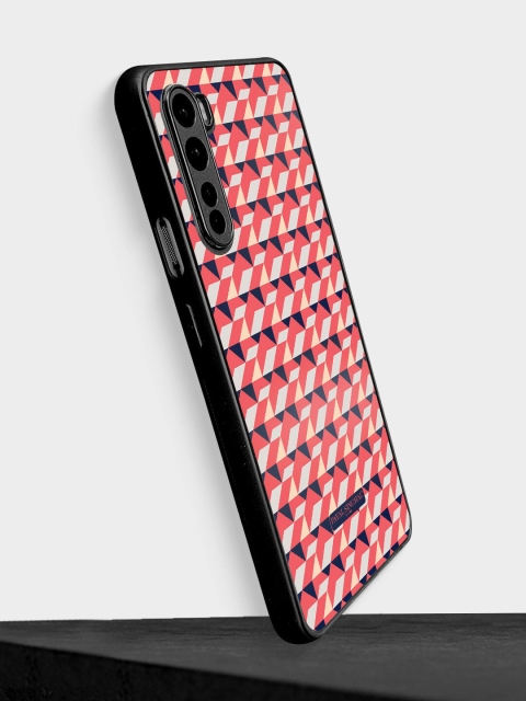 

macmerise Red & Navy Blue Printed Payal Singhal Design OnePlus Nord Bumper Phone Back Case