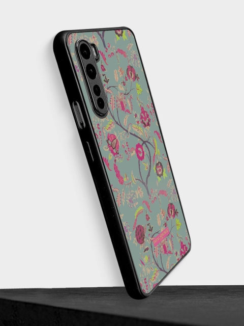 

macmerise Green & Pink Printed Payal Singhal Chintz Design OnePlus Nord Phone Back Case