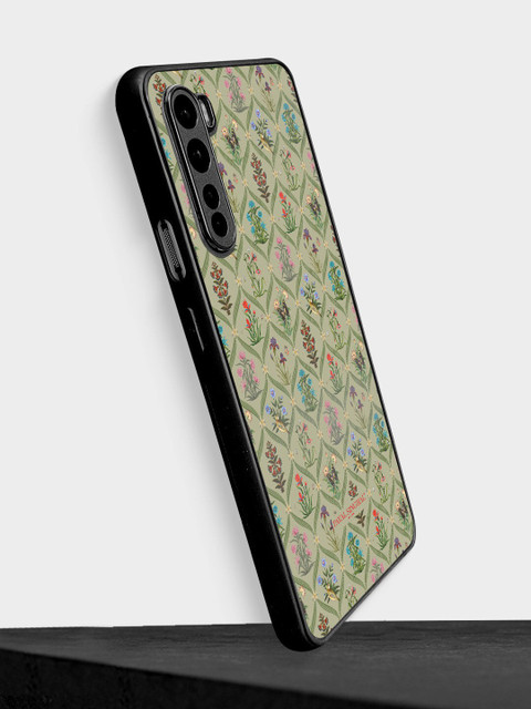 

macmerise Green & Black Printed Payal Singhal Mughal Motifs Design OnePlus Nord Bumper Phone Back Case