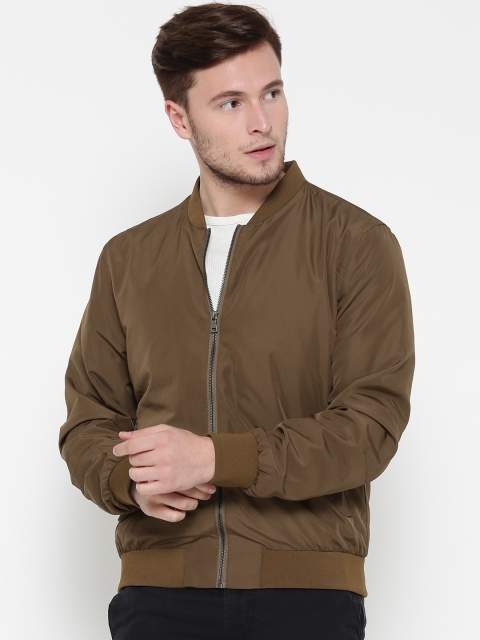 

Marks & Spencer Men Brown Solid Bomber Jacket