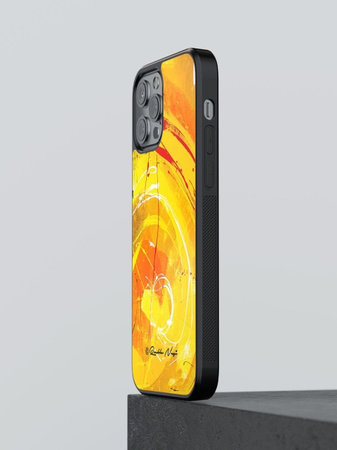 

macmerise Yellow Printed Sun Flower iPhone 12 Pro Max Bumper Case