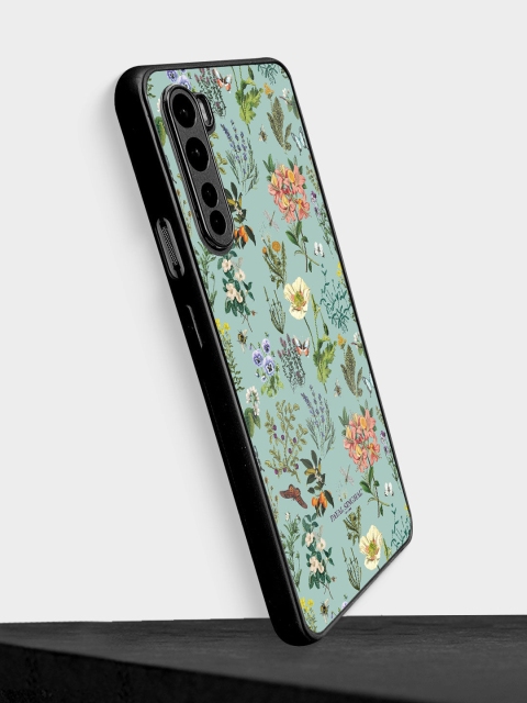 

Macmerise Green Floral Printed OnePlus Nord Bumper Phone Back Case