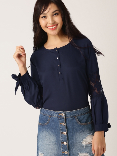 

DressBerry Women Black Solid Top