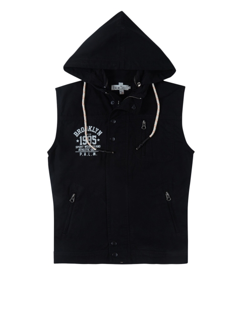 

Palm Tree Boys Black Solid Jacket