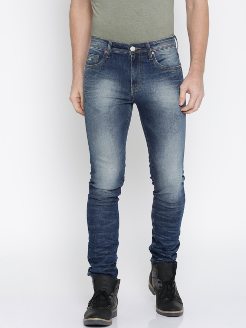 

Ed Hardy Men Blue Dagger Slim Fit Mid-Rise Clean Look Stretchable Jeans