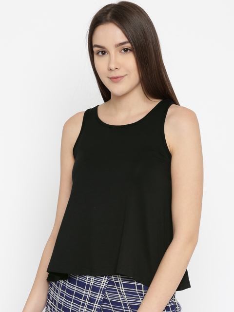 

Global Desi Women Black Solid Top