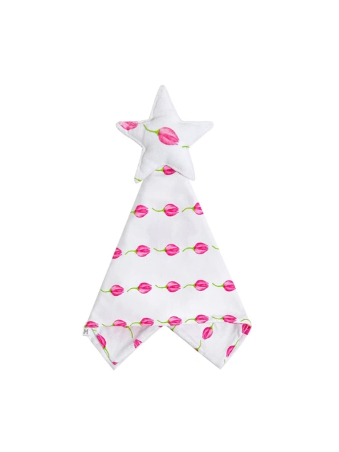 

Malabar Baby Infants White & Pink Printed Lovey Handkerchief